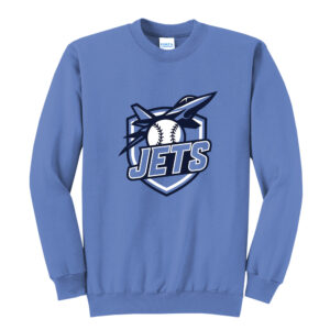 BPV Jets BB Unisex Fleece Crewneck Sweatshirt-Carolina Blue