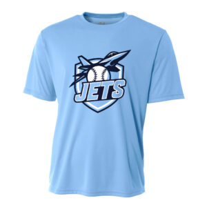 BPV Jets BB Adult Cooling Performance Tshirt-Light blue