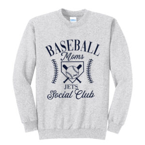 BPV Jets BB Unisex Core Fleece Crewneck Sweatshirt-Ash