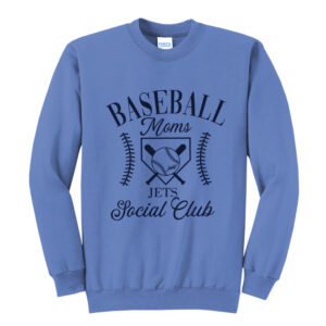 BPV Jets BB Unisex Core Fleece Crewneck Sweatshirt-Carolina Blue