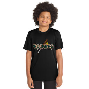 Barnstormers Rockers SB Sport-Tek YOUTH Posi-UV short Sleeve Tee-Black