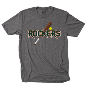 Barnstormers Rockers SB Men District Perfect Tri-blend  Crew Tee-Grey Frost