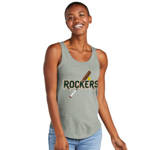 Barnstormers Rockers SB District Women’s Perfect Tri Relaxed Tank-Heathered Grey