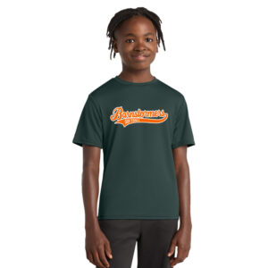 Barnstormers Rockers SB Port Company Essential Performance Tee YOUTH-Dark Green