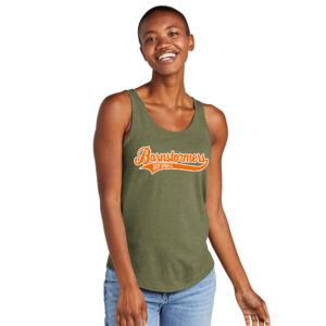 Barnstormers Rockers SB District Women’s Relaxed Tri Blend Relxed Tank-Military Green Frost