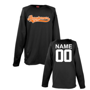 Barnstormers Rockers SB Rawlings  Performance Dugout Fleece Crewneck -Black