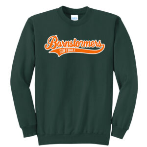 Barnstormers Rockers SB Unisex Fleece Crewenck Sweatshirt-Dark Green