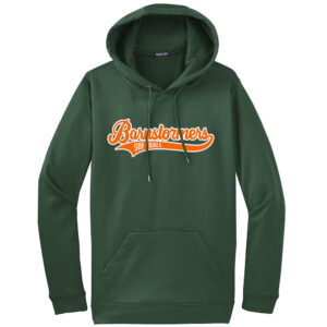 Barnstormers Rockers SB Sport-Tek Sport-Wick Fleece Hooded Pullover Adult-Forest