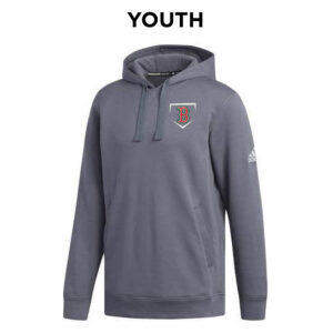 Boone Baseball Adidas YOUTH Fleece Hooded Sweatshirt- Team Grey Four (youth small only)