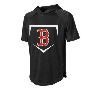 Boone Baseball Evoshield Adult Lightweight Short Sleeve  Baseball Training hoodie 2.0- BLACK (L, XL)