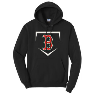 Boone Baseball Unisex Fleece Hooded Sweatshirt-Black