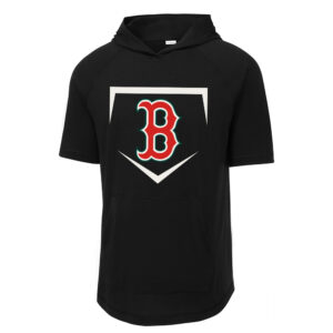 Boone Baseball Sport-Tek Posicharge Tri-Blend Wicking Short Sleeve Hoodie-Black