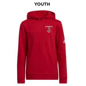 Boone Baseball Adidas Youth Fleece Hooded Sweatshirt- Power Red (YS)