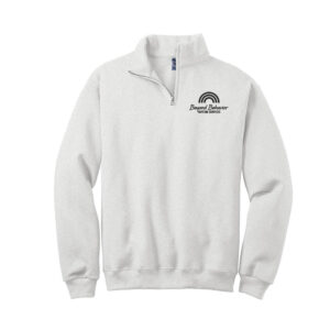 Beyond Behavior Jerzees NuBlend 1/4 Zip Cadet Collar Sweatshirt Unisex-Ash