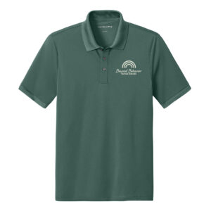Beyond Behavior Mercer Mettle Men Everyday Performance Polo-Silver Pine