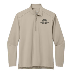 Beyond Behavior Port Authority Men C-FREE Double Knit 1/4-Zip-Sahara