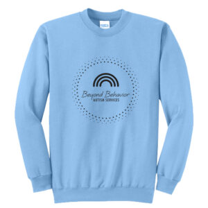 Beyond Behavior Unisex Core Fleece Crewneck Sweatshirt-Light Blue