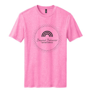 Beyond Behavior Unisex District Perfect Blend CVC Tee-Awareness Pink Heather