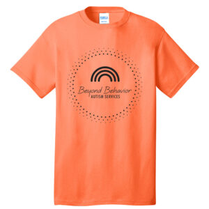 Beyond Behavior Unisex Short Sleeve Tee-Neon Orange