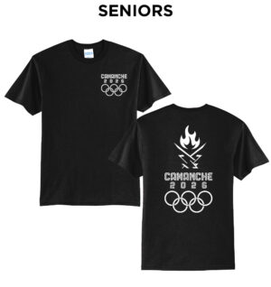 Camanche Unisex Short Sleeve Tee-Black SENIORS