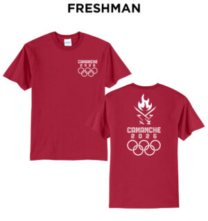 Camanche Unisex Short Sleeve Tee-Red FRESHMAN