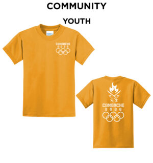 Camanche Youth Short Sleeve Tee-Gold COMMUNITY
