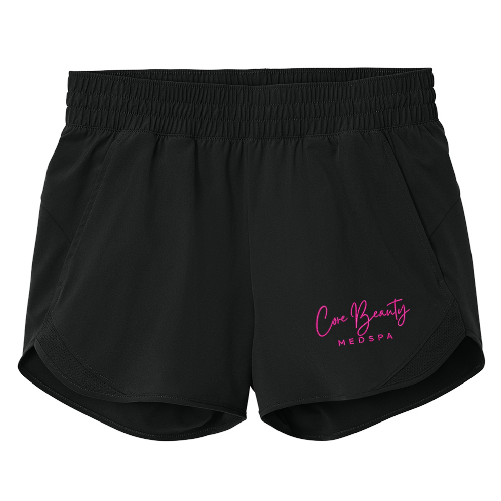 Core Beauty Sport-Tek Women's Repeat Swift Short-Black