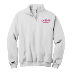 Core Beauty JERZEES – Nublend Cadet Collar Sweatshirt Unisex-White