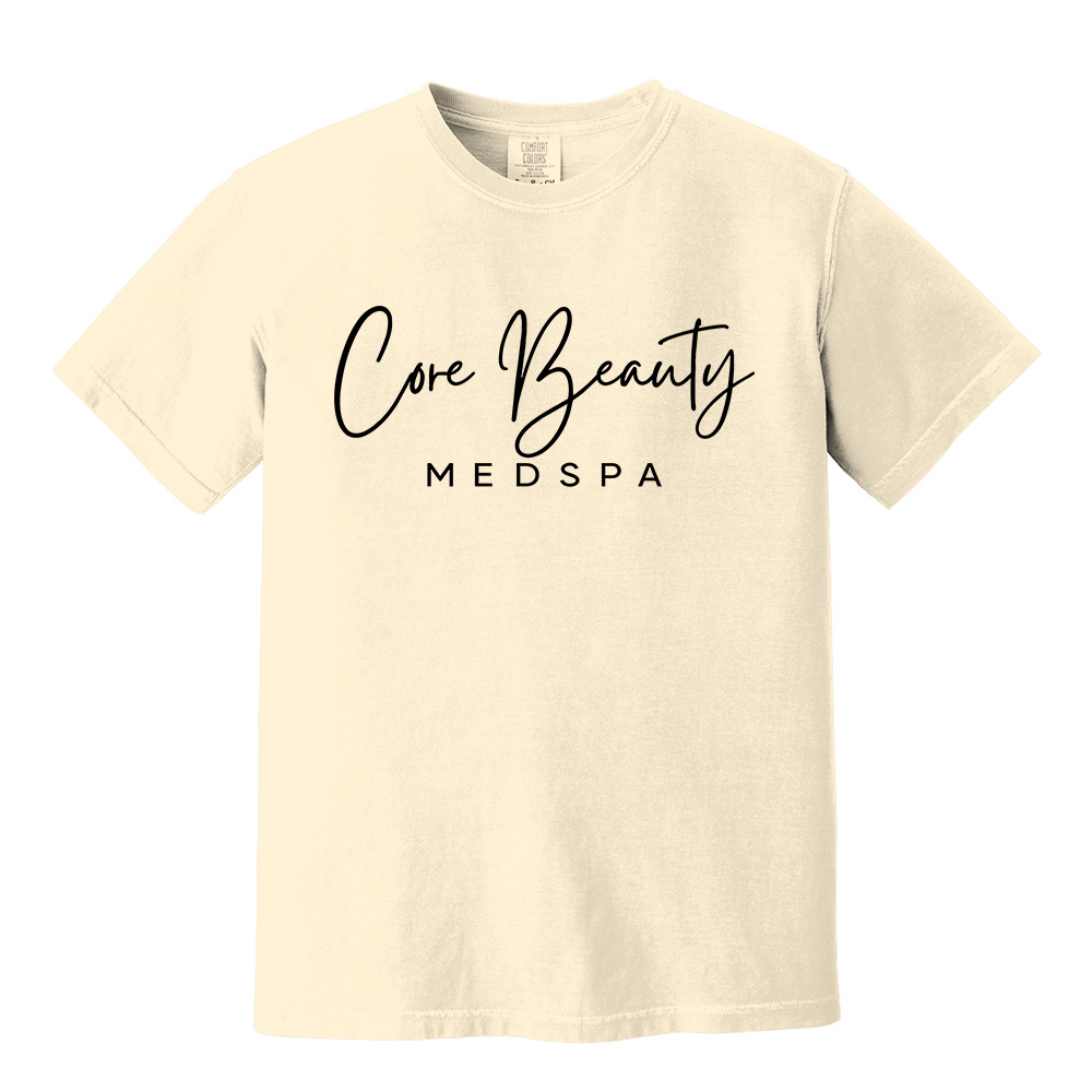 Core Beauty Comfort Colors Lightweight Crewneck Sweatshirt Unisex-Ivory