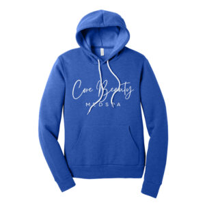 Core Beauty Bella Canvas – Unisex Sponge Fleece Hooded Pullover Sweatshirt-Heather True Royal