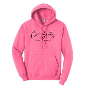 Core Beauty Unisex Classic Core weight Cozy Pullover Hooded Sweatshirt-Neon Pink