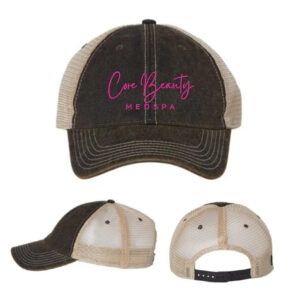 Core Beauty LEGACY Old Favorite Trucker Cap-Black/Khaki