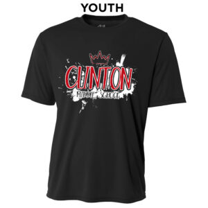 Clinton MS YOUTH Cooling Performance Tshirt-Black
