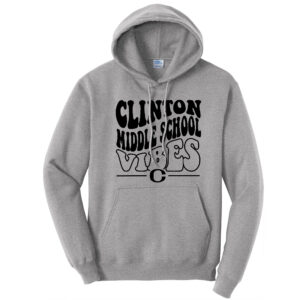 Clinton MS Unisex Fleece Hooded Sweatshirt-Athletic Heather