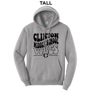 Clinton MS Tall Fleece Hooded Sweatshirt-Athletic Heather