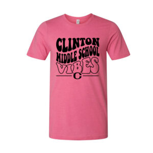 Clinton MS Unisex Premium Short Sleeve Tee-Heather Charity Pink
