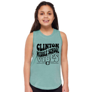 Clinton MS LAT Girls Relaxed Fine Jersey Tank-Saltwater