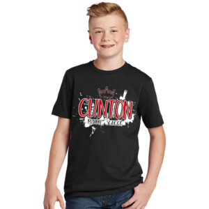 Clinton MS Youth Premium Short Sleeve Tee-Black