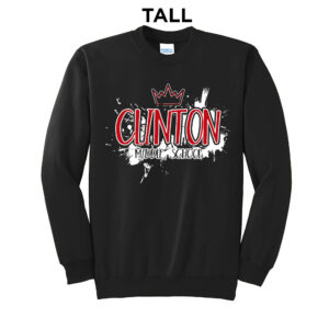 Clinton MS Tall Fleece Crewneck Sweatshirt-Black