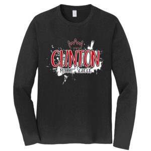 Clinton MS Unisex Cotton Long Sleeve Fan Favorite Tee-Black