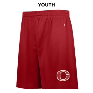 Clinton MS Badger B-Core YOUTH 6 Inch Short-Red