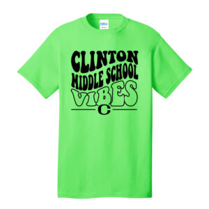 Clinton MS Unisex Short Sleeve Tee-Neon Green