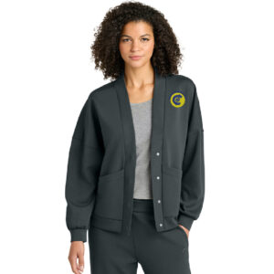 CNB OGIO Women’s Transcend Cardigan w/hidden snaps-Tarmac Grey