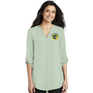 CNB Port Authority Ladies 3/4-Sleeve Tunic Blouse-Misty Sage