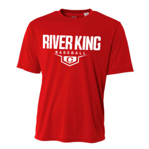 Clinton Baseball Adult Cooling Performance Tshirt-Scarlet