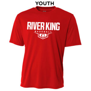 Clinton Baseball YOUTH Cooling Performance Tshirt-Scarlet