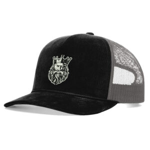 Clinton Baseball Richardson Troutdale Corduroy Cap – Split Color-Black/Charcoal