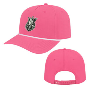 Clinton Baseball ICON performance rope golf cap-Hot Pink/White