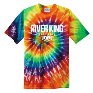 Clinton Baseball Unisex Essential Tie-Dye Tee-Rainbow