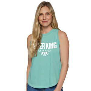 Clinton Baseball LAT Women’s Relaxed Fine Jersey Tank-Saltwater